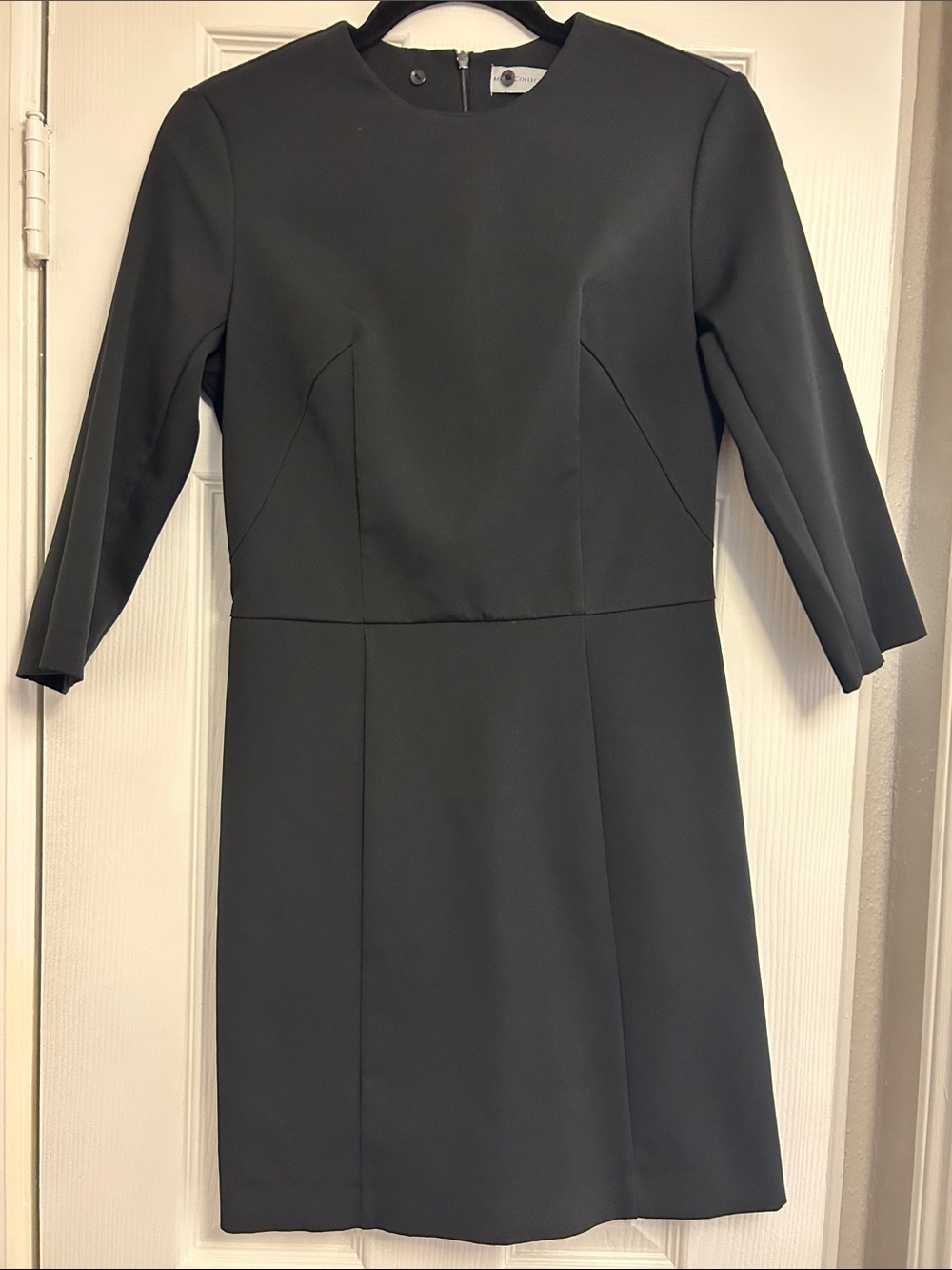 Mudo Black Long-Sleeve Sheath Dress